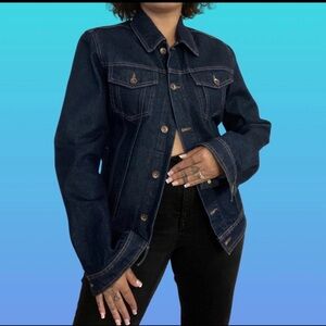 Topman Dark Blue Jean Jacket